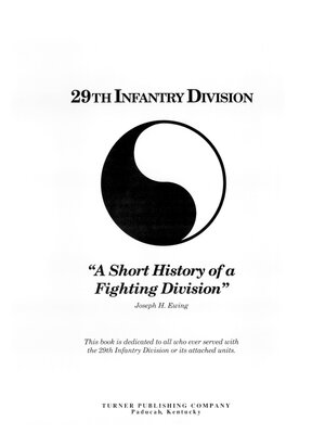 cover image of 29th Infantry Division
